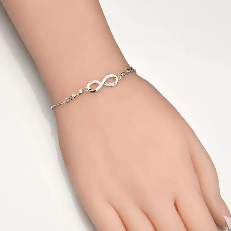 Stone Infinity Bracelet