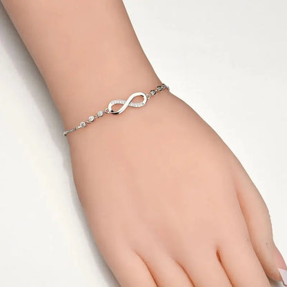 Stone Infinity Bracelet