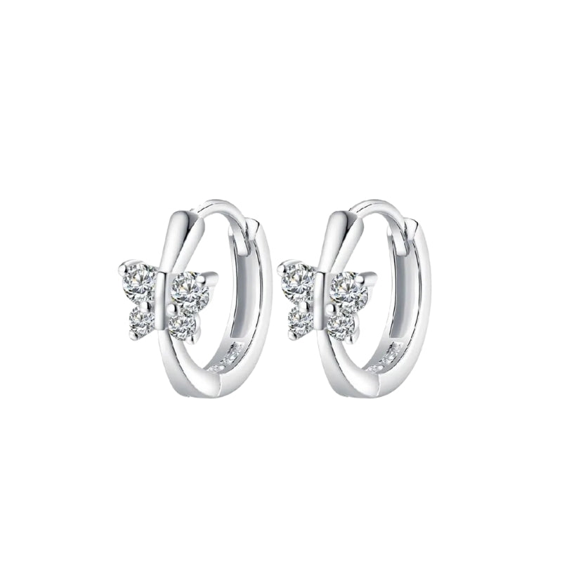 Sterling Silver Butterfly Earrings