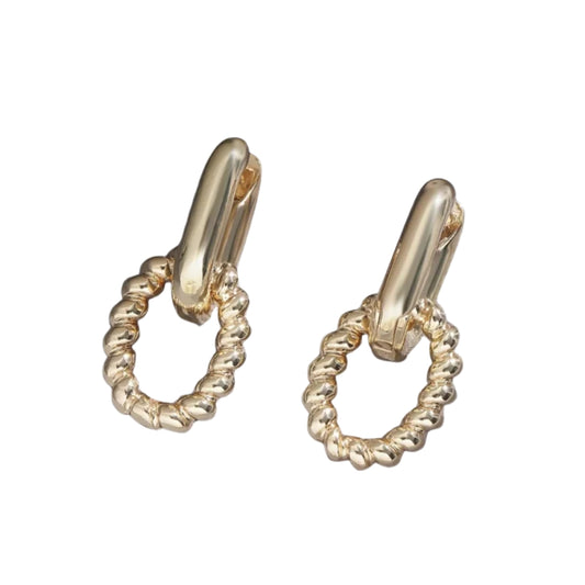 French Style Twist Ear Clip Earrings