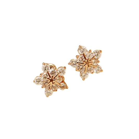 Snowflake Stud Earrings