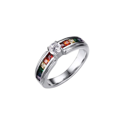 Zircon Rainbow Ring