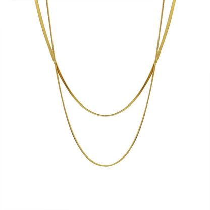 Double Layer Snake Chain Necklace