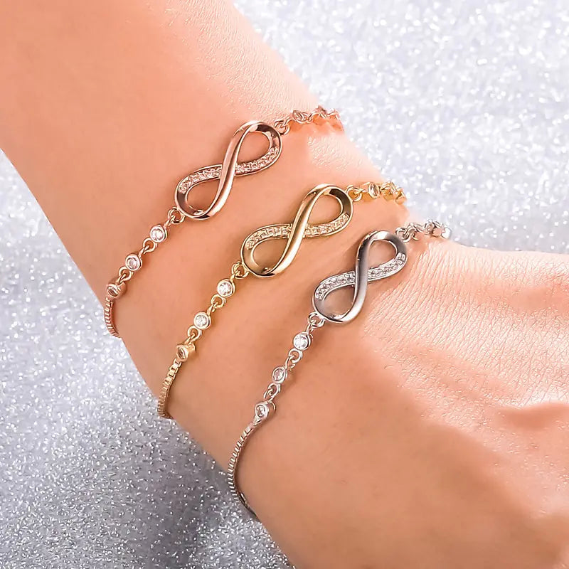 Stone Infinity Bracelet