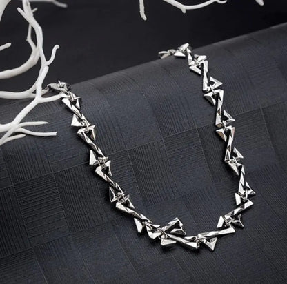 Stainless Steel Z Chain Necklace