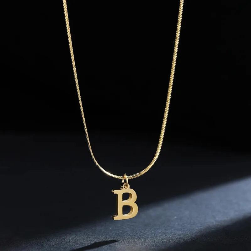 Letter Snake Chain Necklace