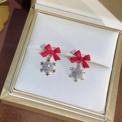 Snowflake Bow Earrings