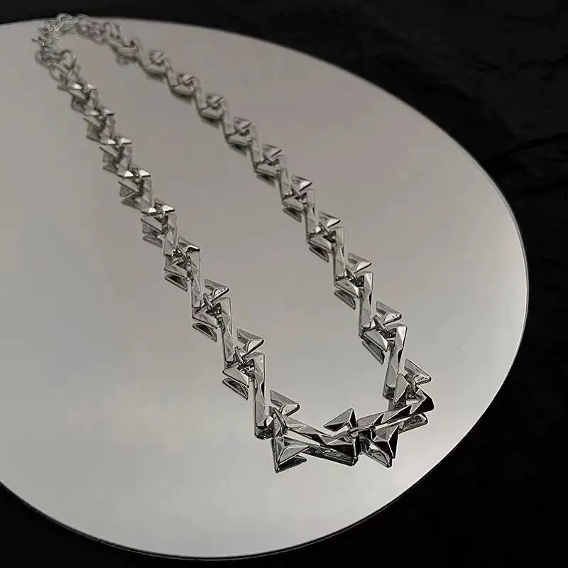 Stainless Steel Z Chain Necklace