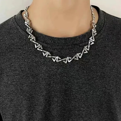 Stainless Steel Z Chain Necklace