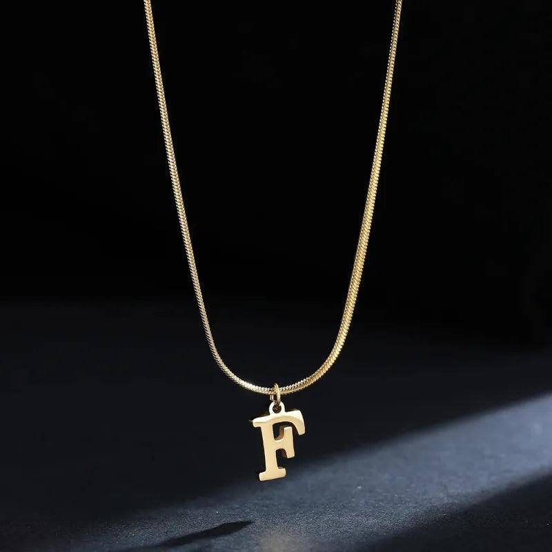 Letter Snake Chain Necklace