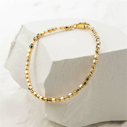 Golden Sunlight Beaded Bracelet